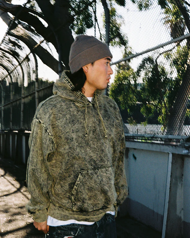 Acid Wash Park Hoodie - Image 4