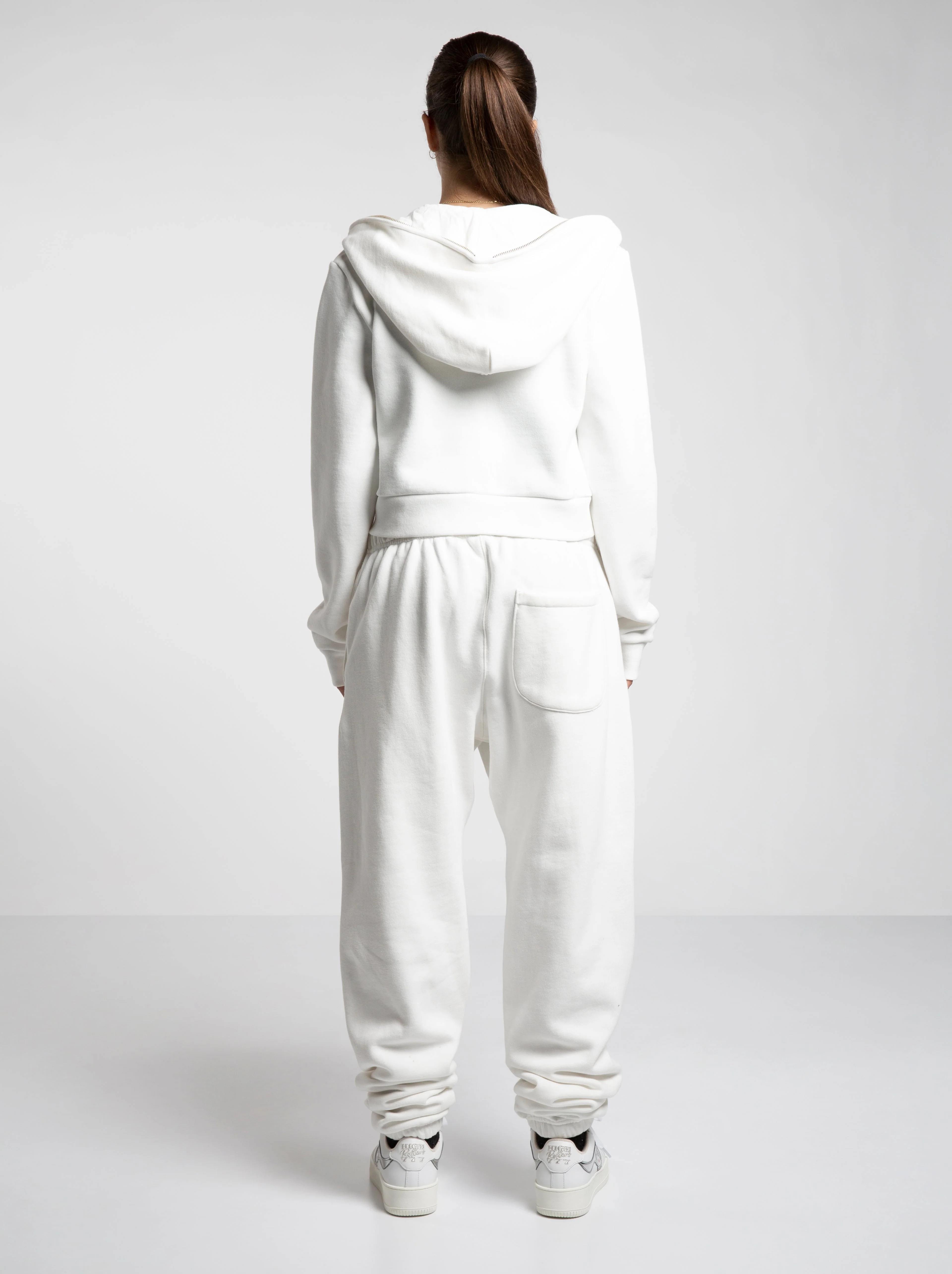 Cropped Full Zip Body Bag Hoodie - Image 16