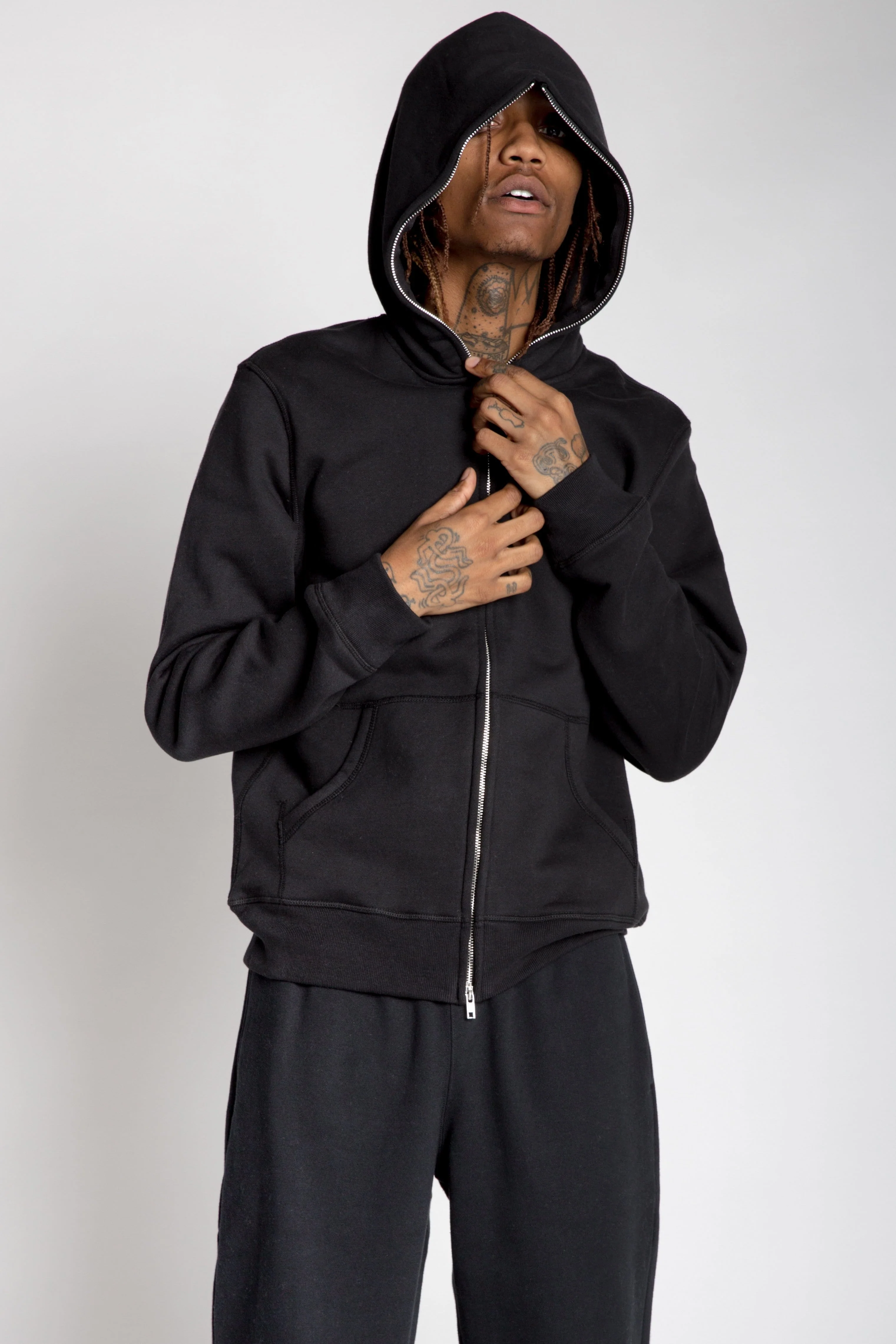 Full Zip Body Bag Hoodie - Image 10